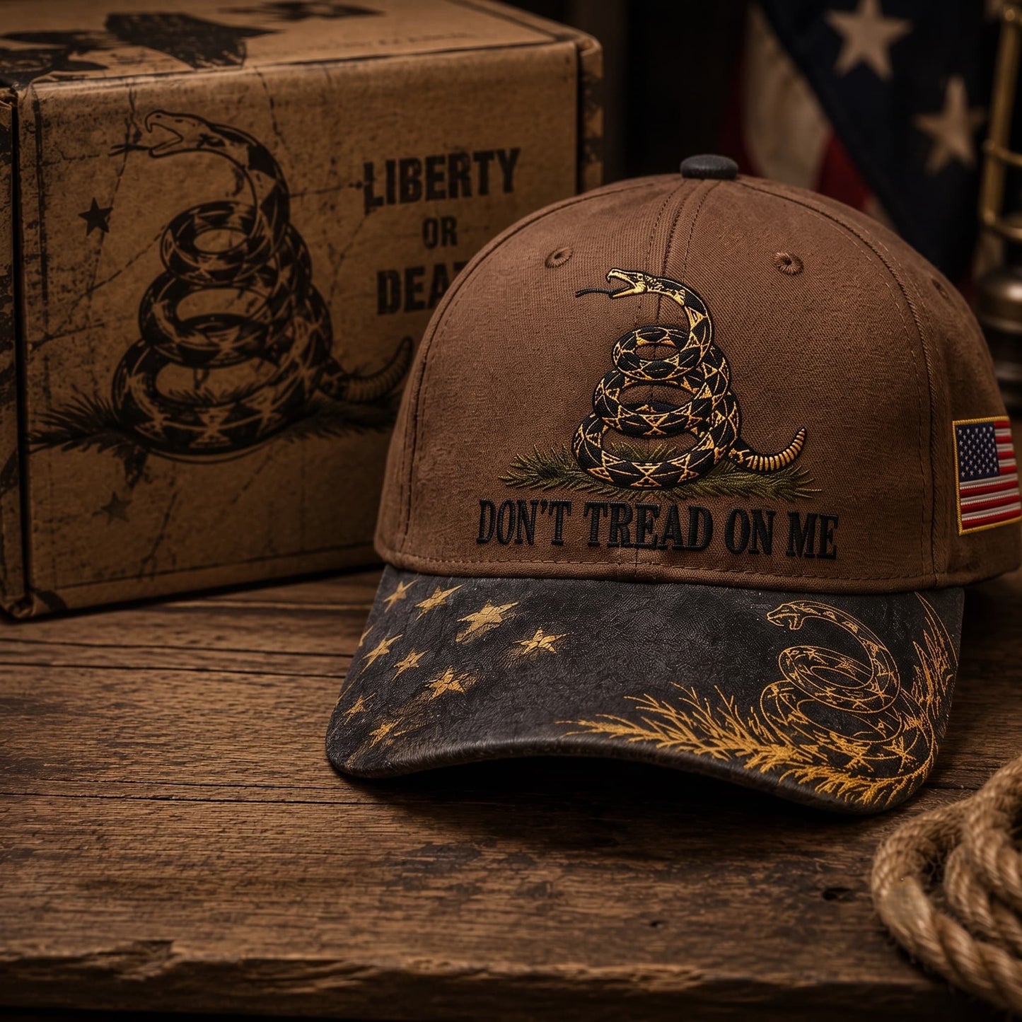 🇺🇸 Last Day Promo: 49% OFF - 🐍Gadsden Flag Don't Tread on Me Baseball Cap 🎁