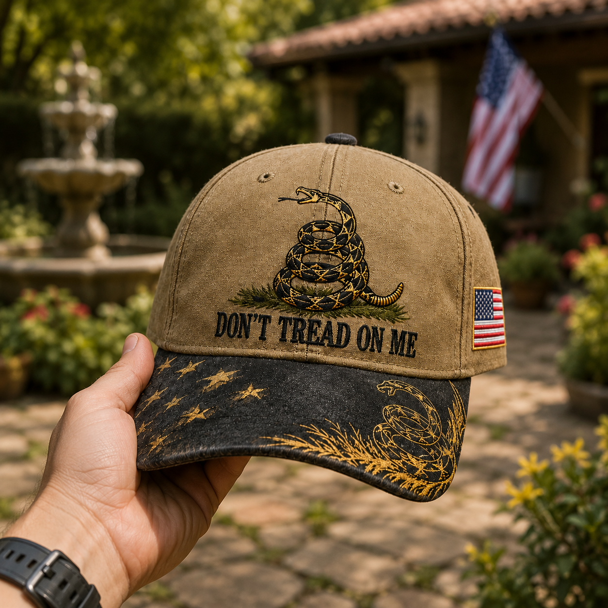 🇺🇸 Last Day Promo: 49% OFF - 🐍Gadsden Flag Don't Tread on Me Baseball Cap 🎁