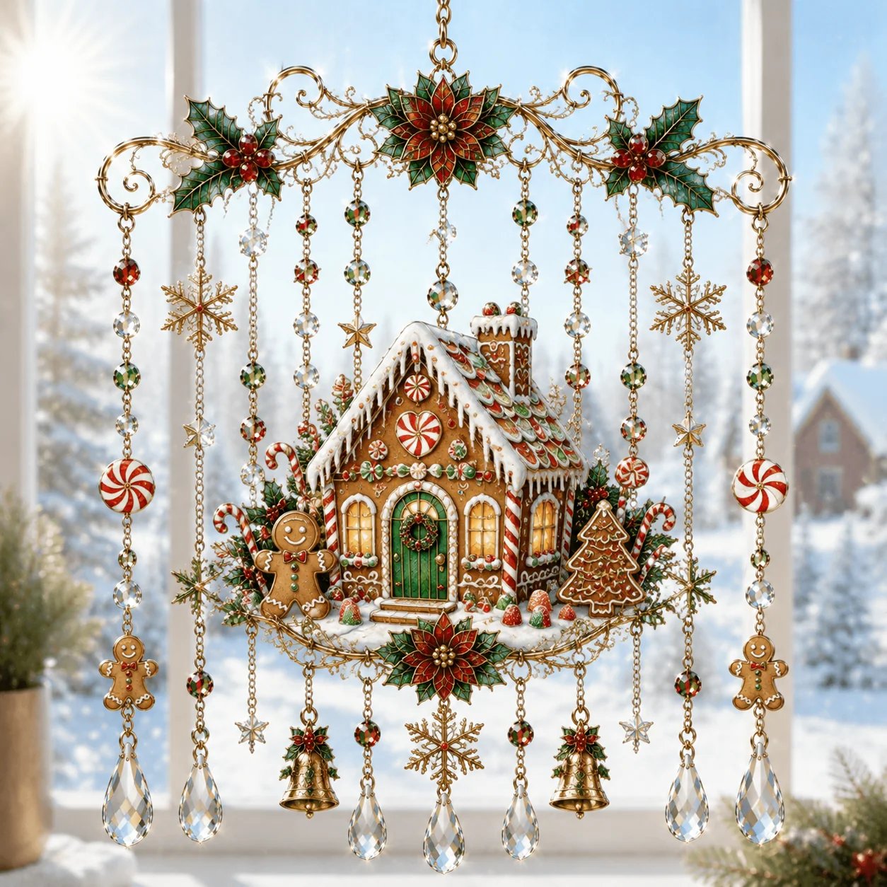 🔥Last Day 49% OFF - Handmade Christmas Stained Window Hanging