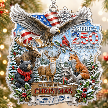 USA 250th Anniversary Christmas Ornament