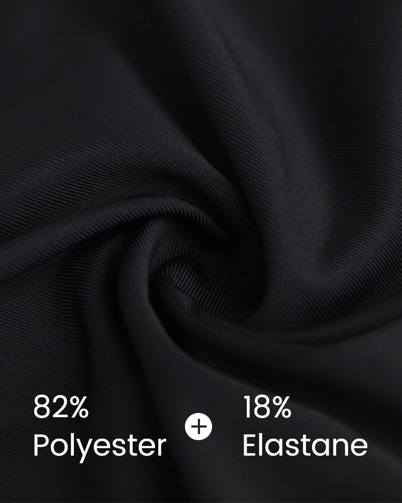 Double Tie Shoulder High Waist Tummy Control Bikini Set