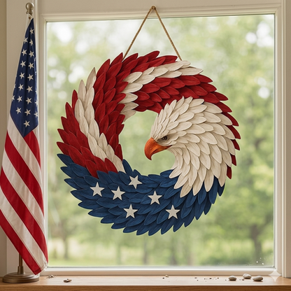 Honor 250 Years Of American Sacrifice And Freedom—Glosritystore Brave Wings Wreath For Your Door
