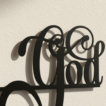 Being with God, Everything is Possible – Metal Wall Art