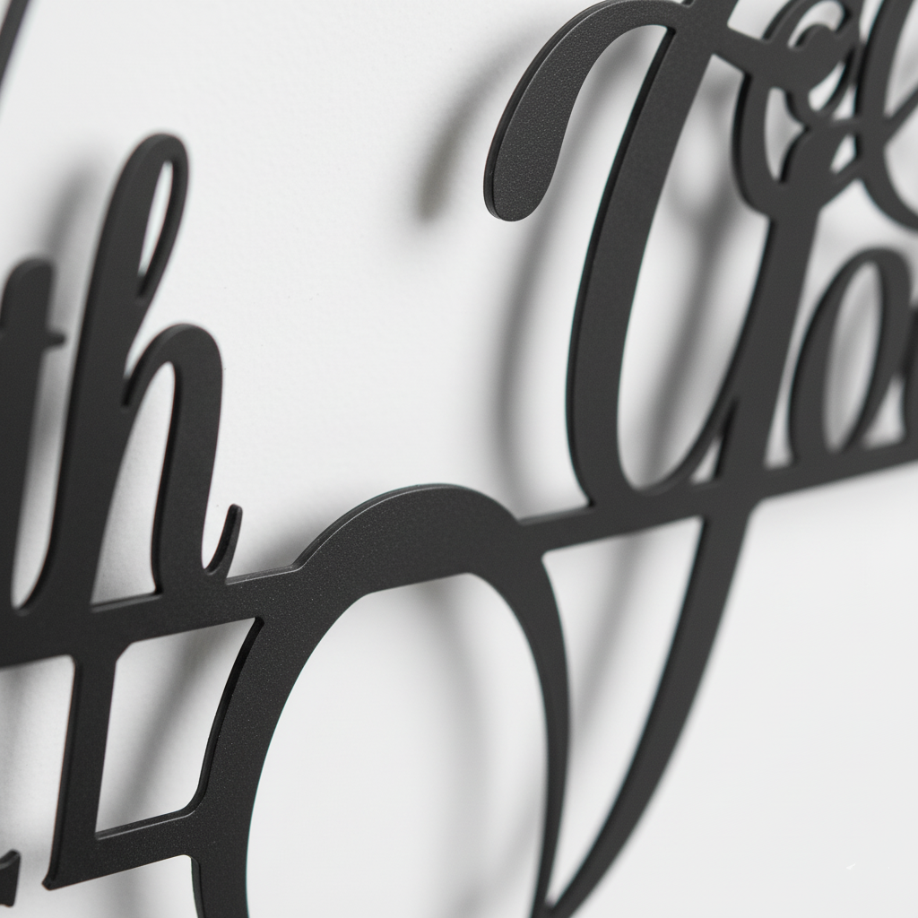 Being with God, Everything is Possible – Metal Wall Art