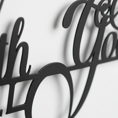 Being with God, Everything is Possible – Metal Wall Art