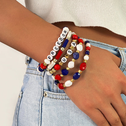 America 250 Freedom Heart Bracelet Stack