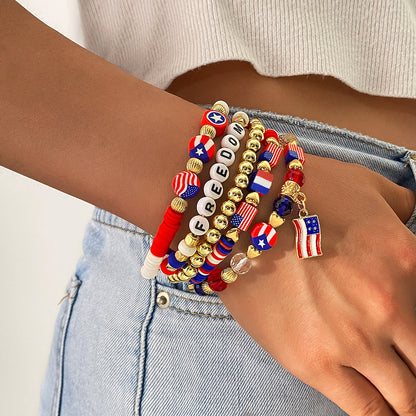 America 250 Freedom Heart Bracelet Stack