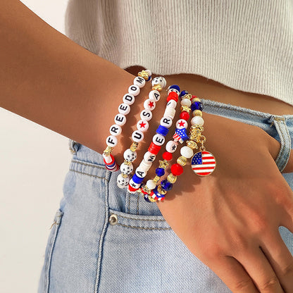 America 250 Freedom Heart Bracelet Stack