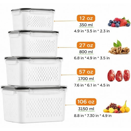 Shewater™ Fruit & Vegetable Storage Box Set (4-Count)