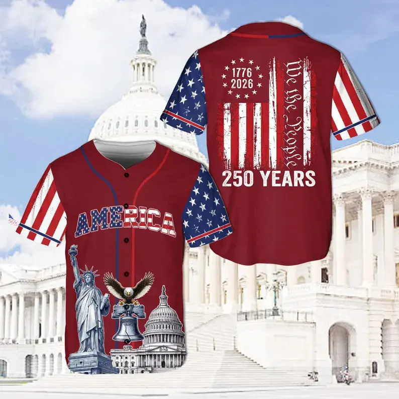 🔥Last Day 65% OFF-🎖️🇺🇸 250 Years Baseball Jersey – Celebrate the Semiquincentennial in Style