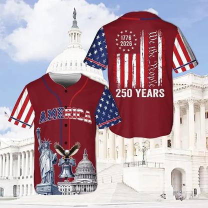 🔥Last Day 65% OFF-🎖️🇺🇸 250 Years Baseball Jersey – Celebrate the Semiquincentennial in Style