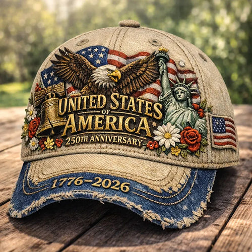 The "Spirit of '76" Vintage 3D Embroidered Cap🦅