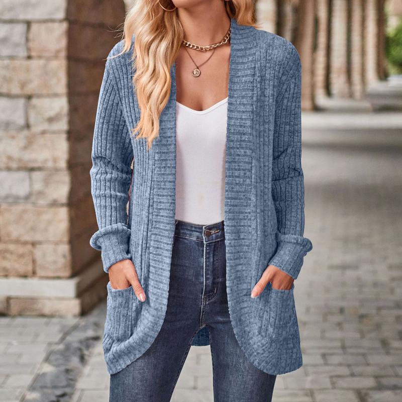 Womens Long Cardigan Lightweight Sweater