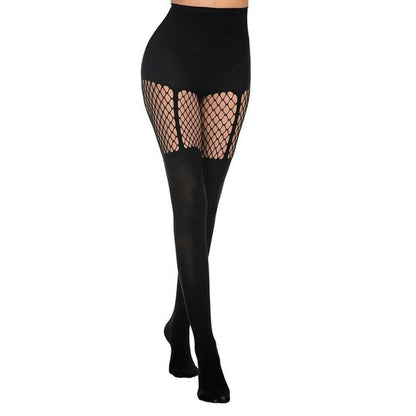 Women's Sexy Fishnet Mock Thigh High Stockings