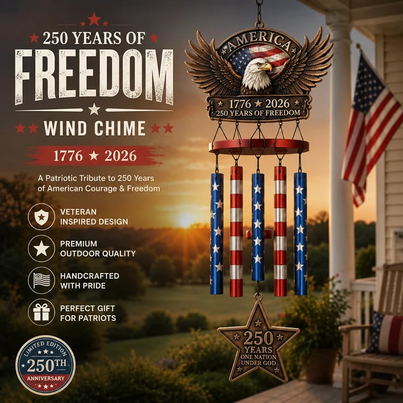 🔥Last Day 49% OFF -250 Years of FreedomTM Commemorate Wind Chime