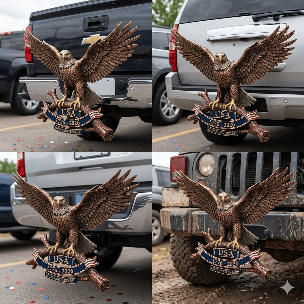 ⚡️Independence Day 50% OFF- 🦅 USA 250th Anniversary Eagle Trailer Hitch – A Legacy of Freedom on the Road
