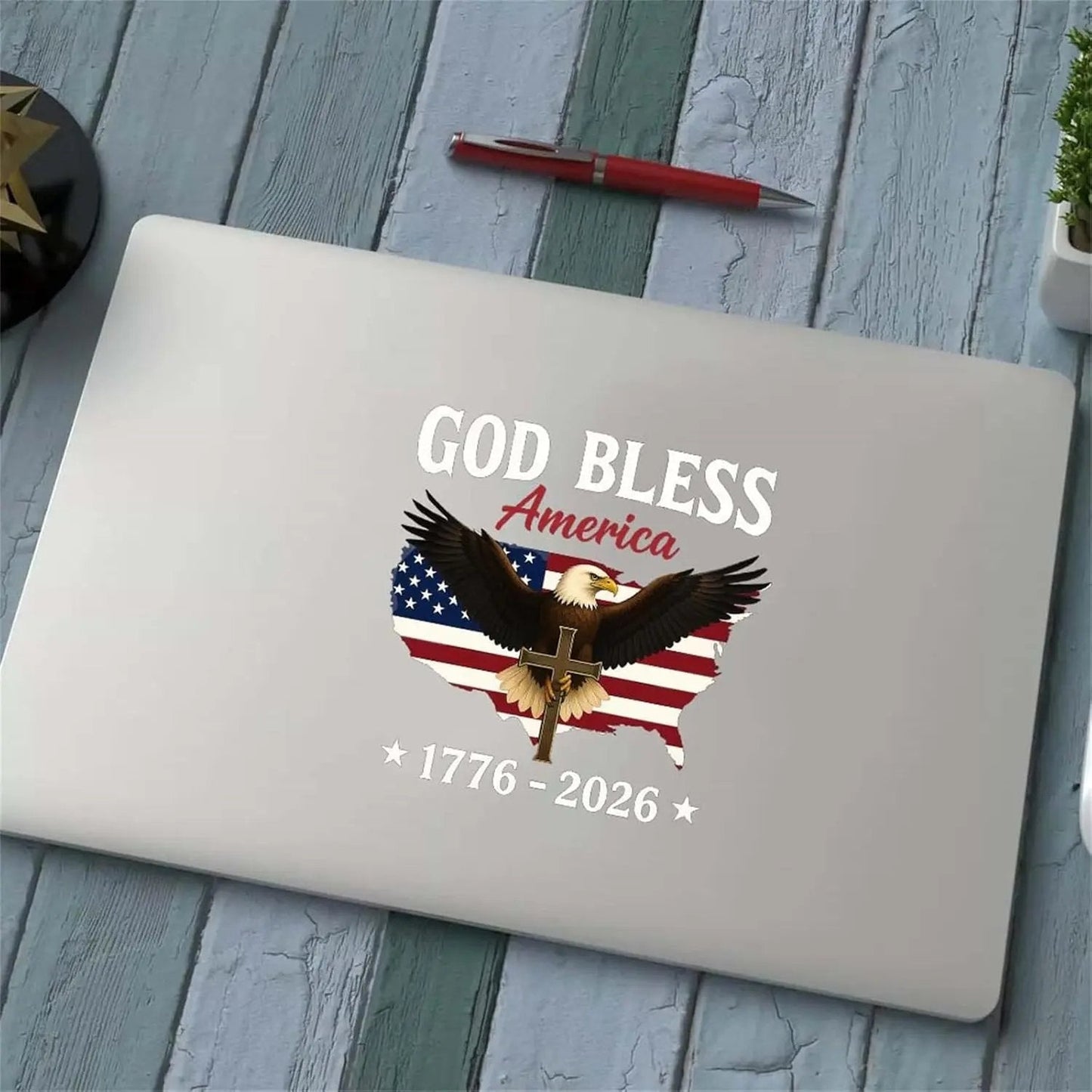 🦅 God Bless America: 2026 Semicentennial Sticker