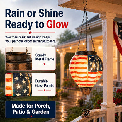 🎆 250th Anniversary Solar Hot Air Balloon Lantern | Patriotic Edition