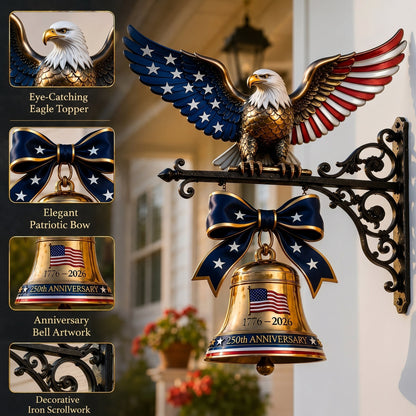 🇺🇸 Ring in the Semiquincentennial: 1776-2026 "Spirit of Liberty" Eagle Bell
