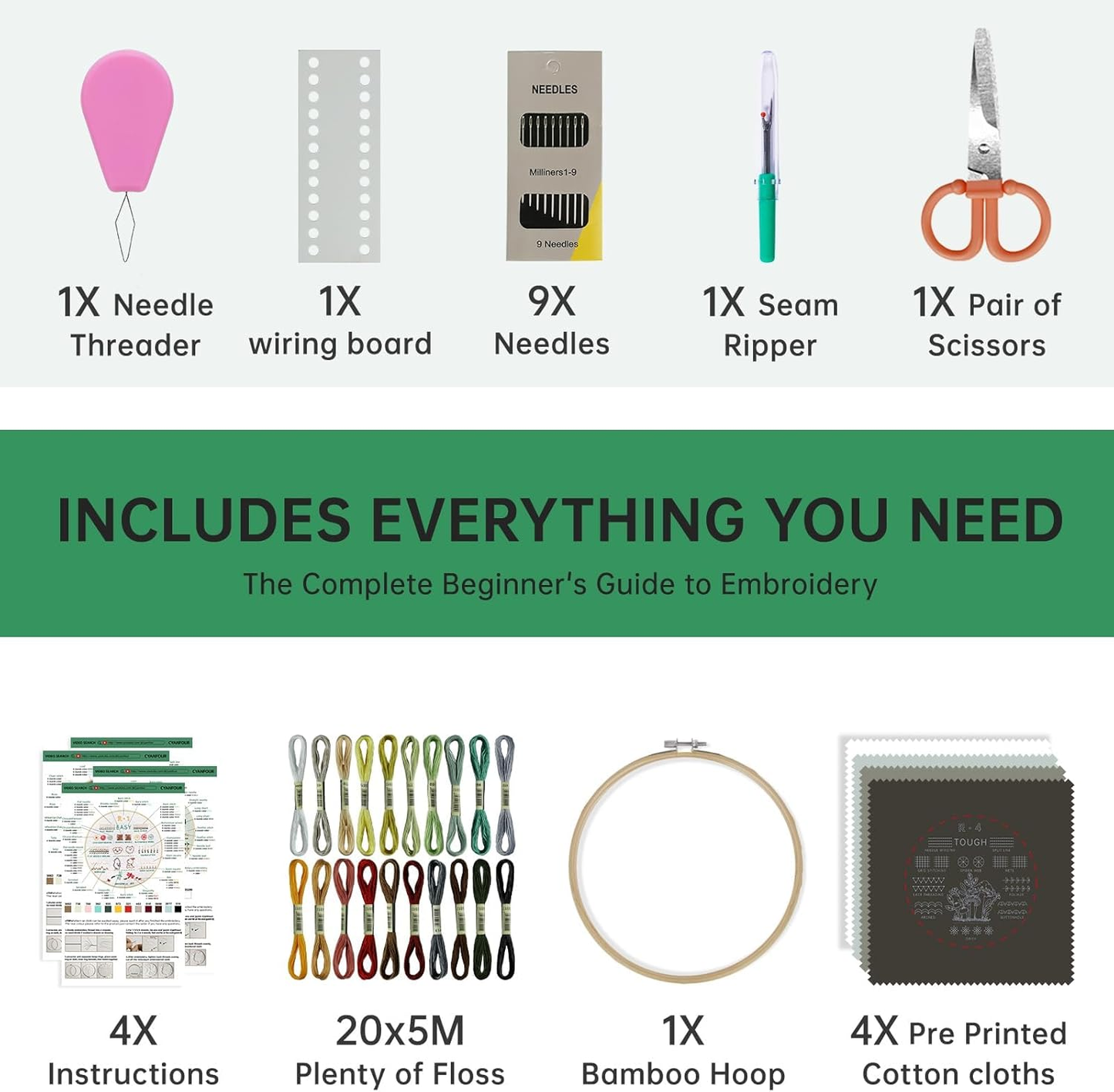 Shewater™ Zero-to-Master Embroidery Kit