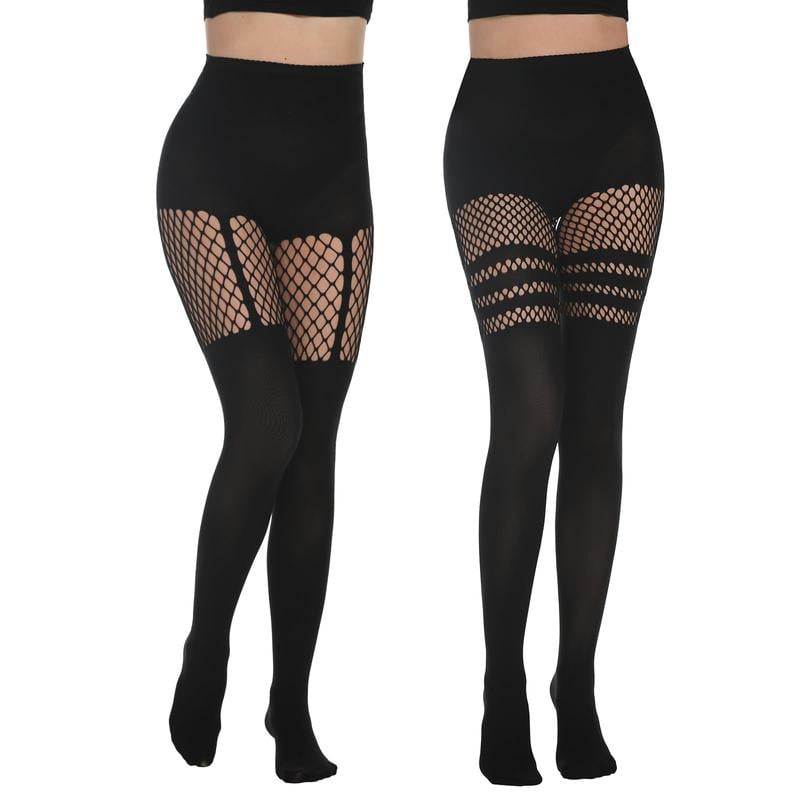 Women's Sexy Fishnet Mock Thigh High Stockings