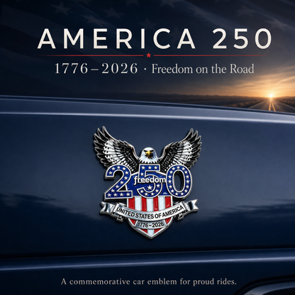 America 250 Freedom Eagle Car Emblem