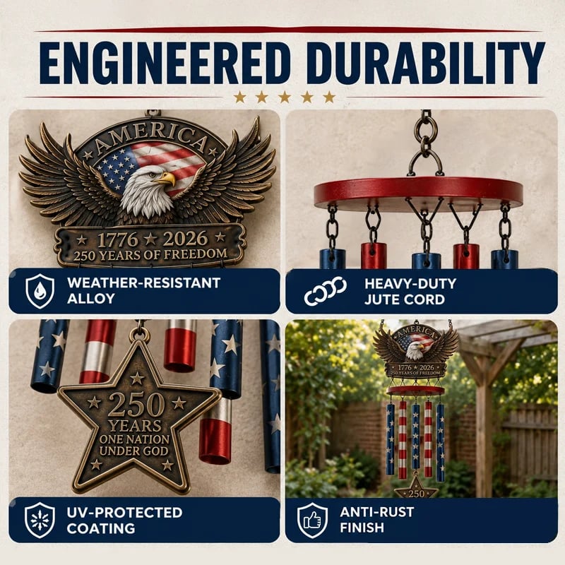 🔥Last Day 49% OFF -250 Years of FreedomTM Commemorate Wind Chime