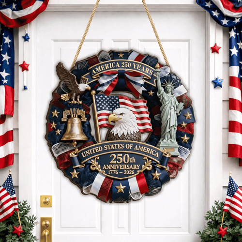United States 250th Anniversary Commemorative Wooden Plaque 250th Anniversary Commemorative Gift