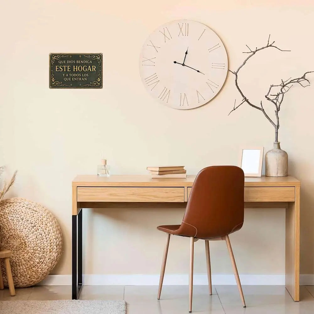 Spanish "God Bless This Home" Theme Iron Wall Art