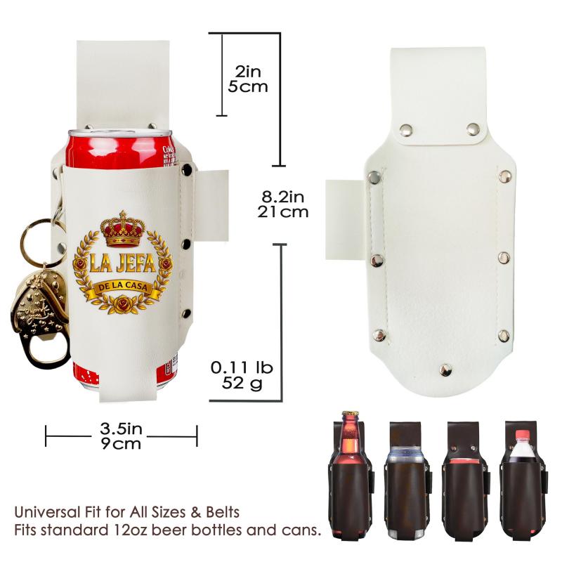 La Jefa & El Jefe Leather Drink Holster