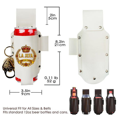 La Jefa & El Jefe Leather Drink Holster