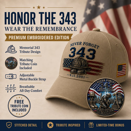 🔥Last Day 49% OFF🔥 - 🧢Never Forget 343 Memorial Cap 🎁