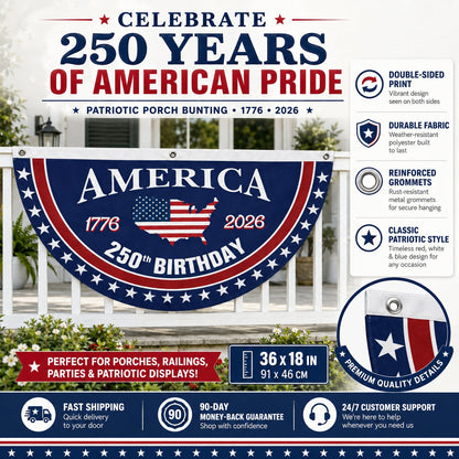 Veteran Made - USA 250 YEARS COMMEMORATIVE BANNER