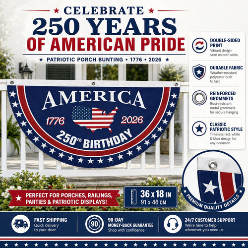 Veteran Made - USA 250 YEARS COMMEMORATIVE BANNER