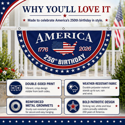 Veteran Made - USA 250 YEARS COMMEMORATIVE BANNER