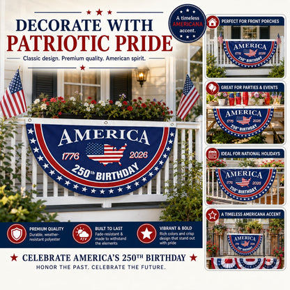 Veteran Made - USA 250 YEARS COMMEMORATIVE BANNER