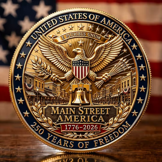 Main Street America 1776–2026 250th Anniversary Commemorative Coin