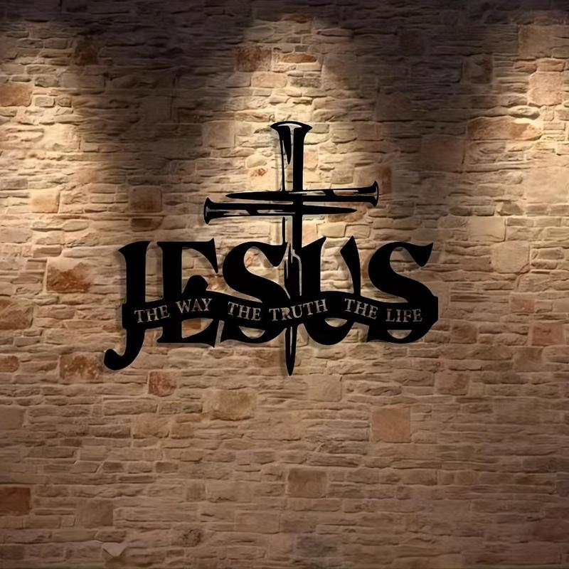 ✝️ Vintage Metal Cross Wall Art 🏡✨ Includes Nails