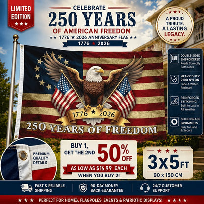 Last Day 70% OFF🔥250th Anniversary USA Commemorative Flag (3x5 Ft)
