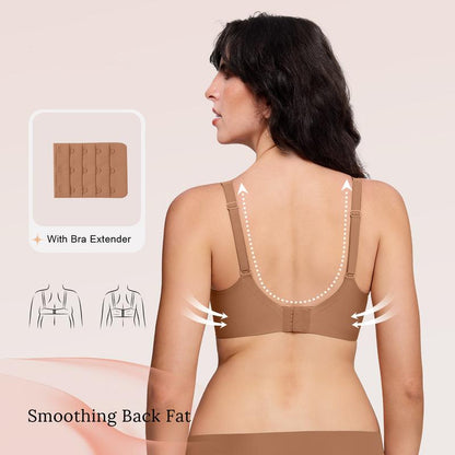 Deep V-Mesh Wireless Seamless Women's Bra