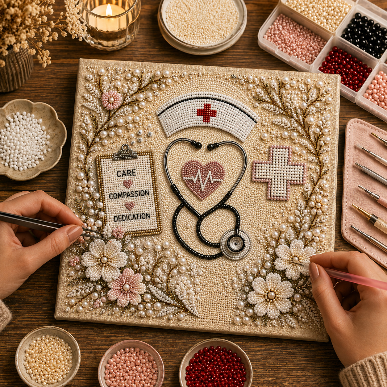 📈🔥2026 Top Picks👩‍⚕️ Nurse Pearl Art DIY Kit