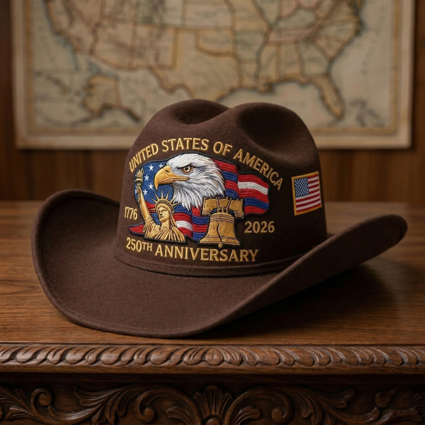 ⚡️Last Day 60% OFF -250 Years Later — Still Standing™ Patriotic Cowboy Hat