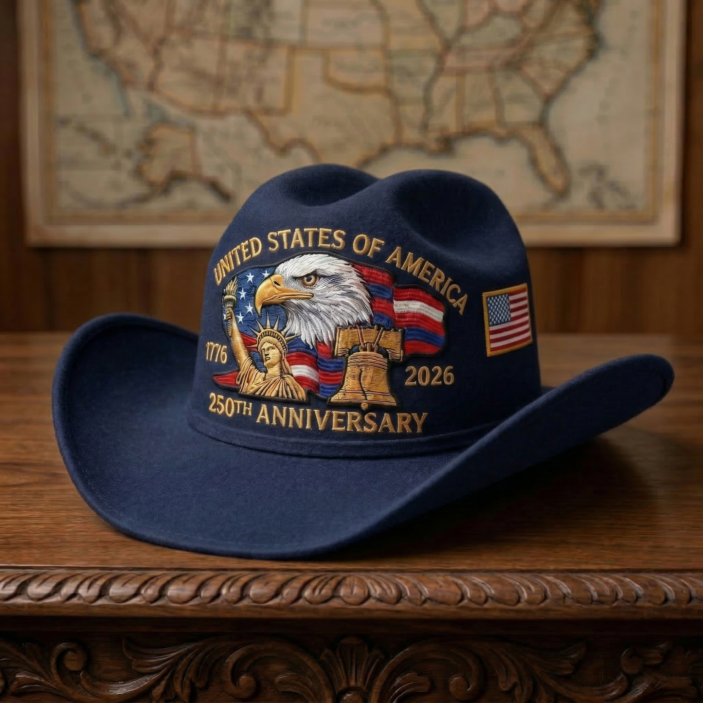 ⚡️Last Day 60% OFF -250 Years Later — Still Standing™ Patriotic Cowboy Hat