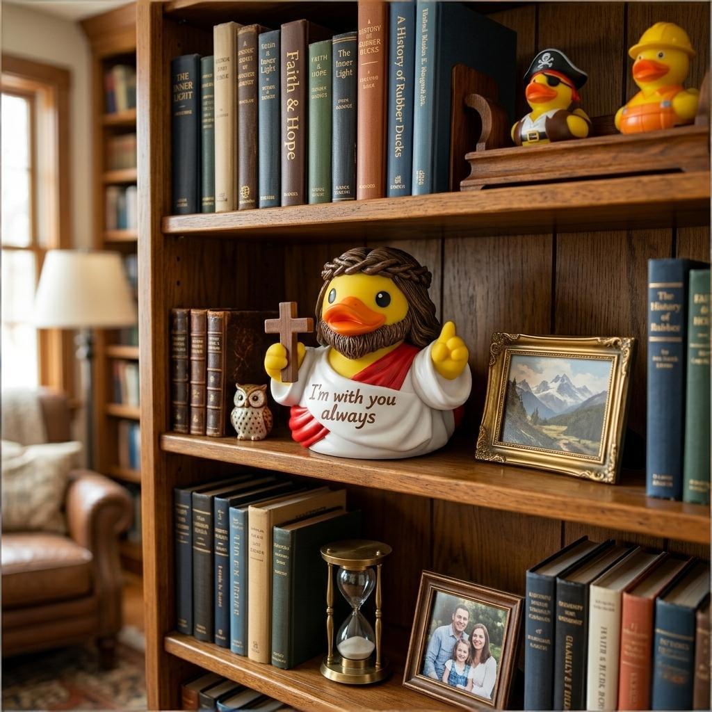Jesus Duck Figurine – A Heartwarming Reminder of Faith, Hope & God's Presence