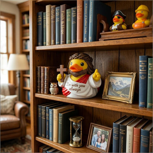 Jesus Duck Figurine – A Heartwarming Reminder of Faith, Hope & God's Presence