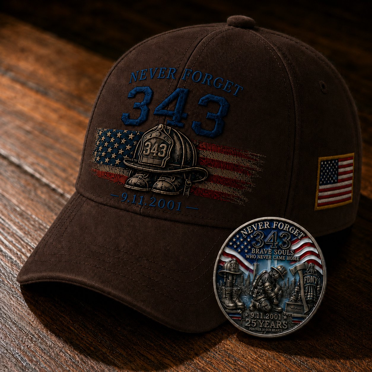 🔥Last Day 49% OFF🔥 - 🧢Never Forget 343 Memorial Cap 🎁