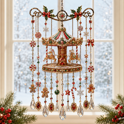 🔥Last Day 49% OFF - Handmade Christmas Stained Window Hanging