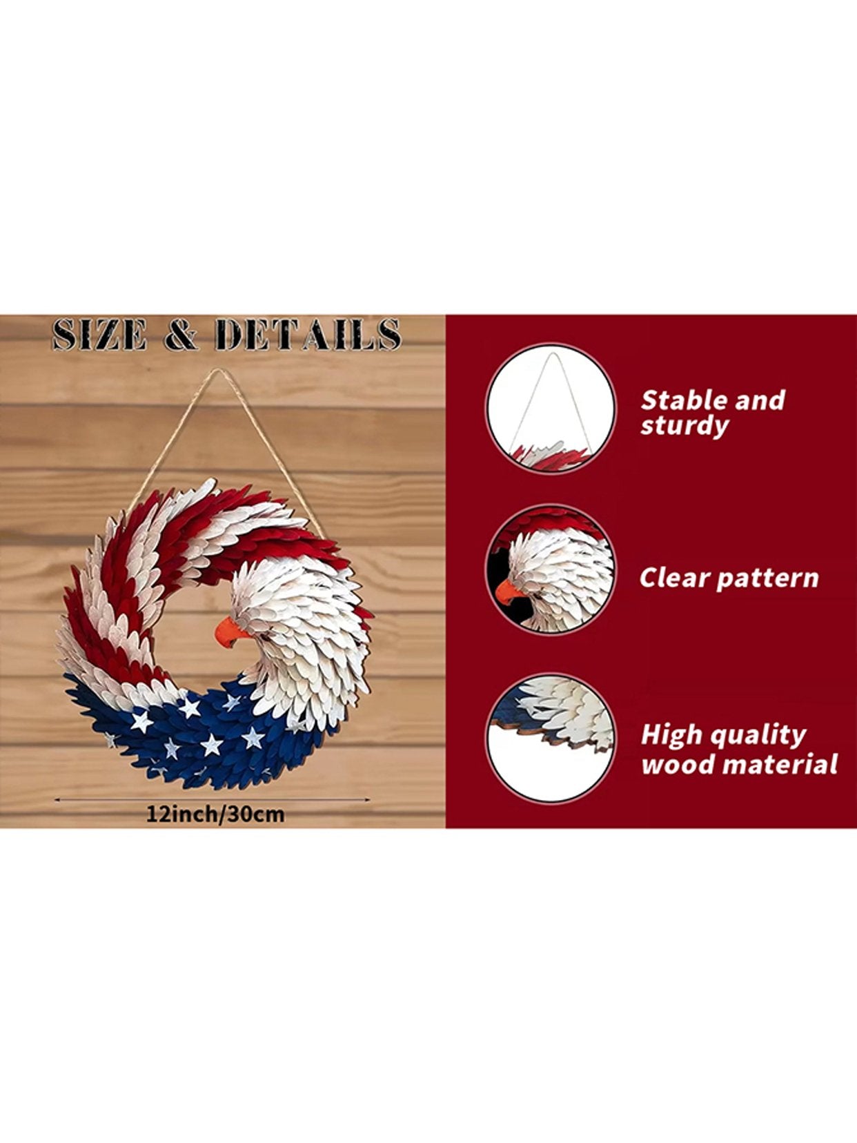 Honor 250 Years Of American Sacrifice And Freedom—Glosritystore Brave Wings Wreath For Your Door