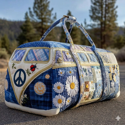 🔥LAST DAY 50% OFF-Hippie Van Quilted Duffle Bag✨