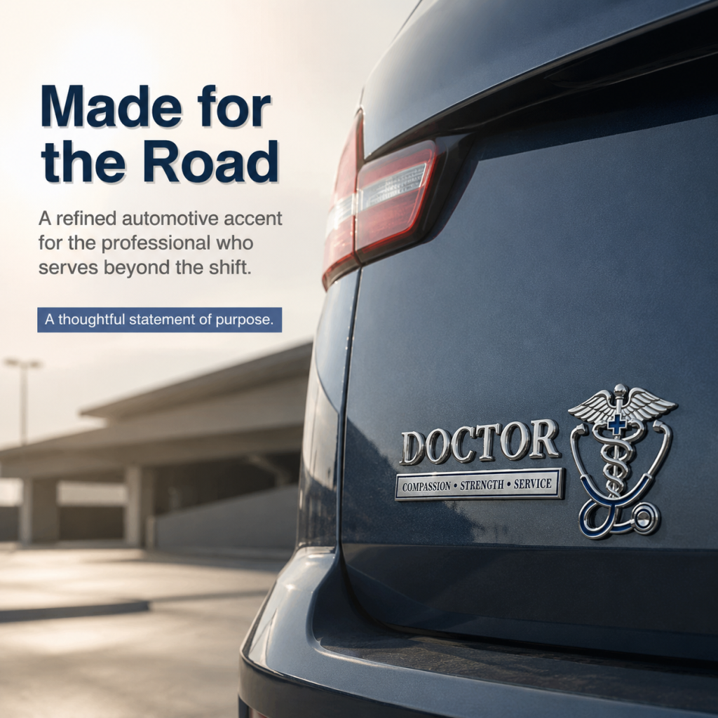 Doctor Compassion Strength Service Car Emblem Metal Badge